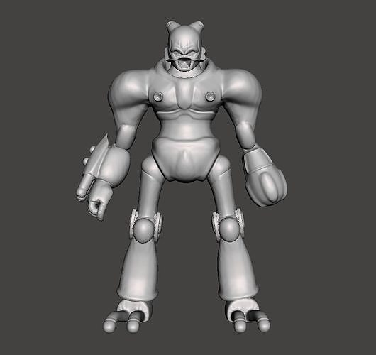 Godgardon 3D Model humanoid robot 3D print model