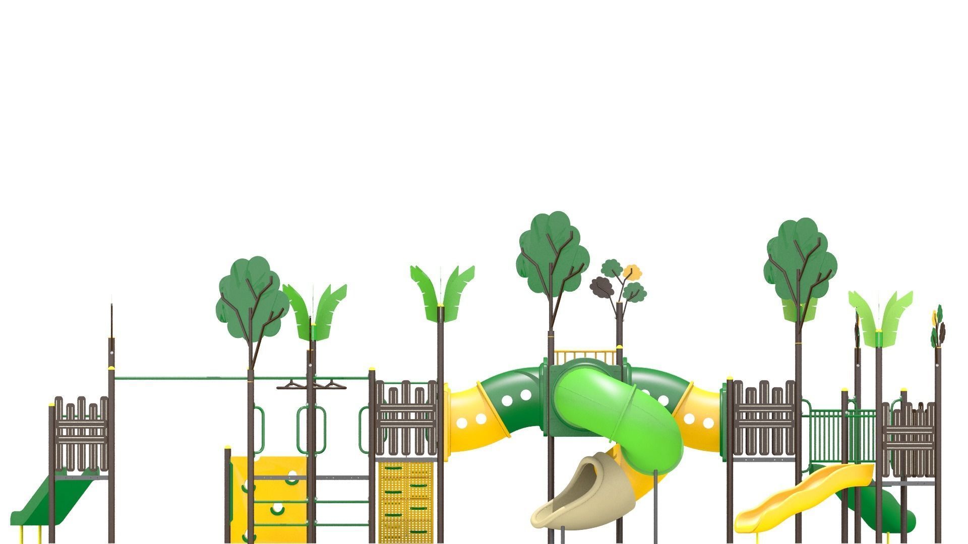 Jungle Playground 3D model_7