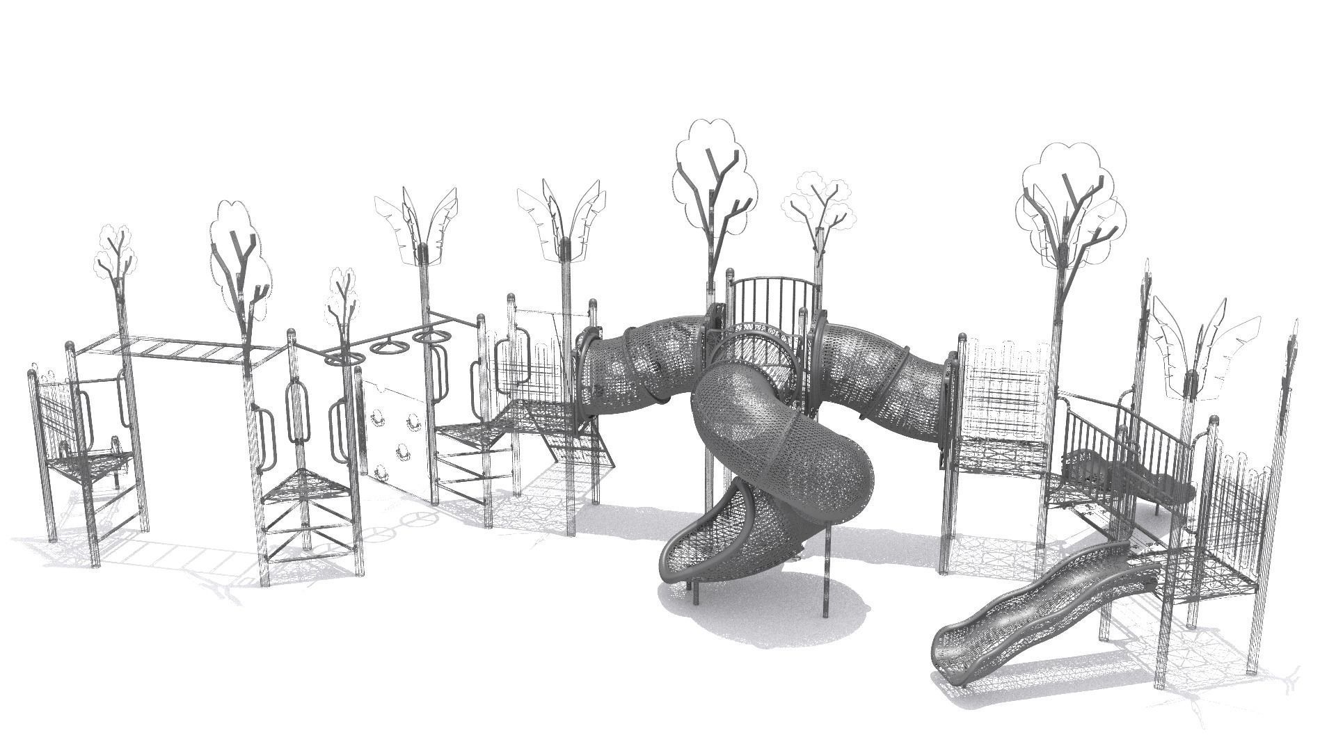 Jungle Playground 3D model_9