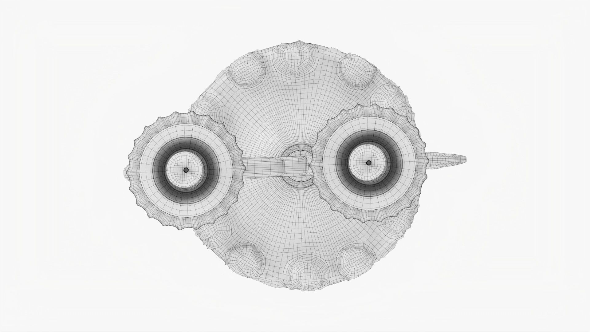 Candlestick with candles antique 01 3D model_11