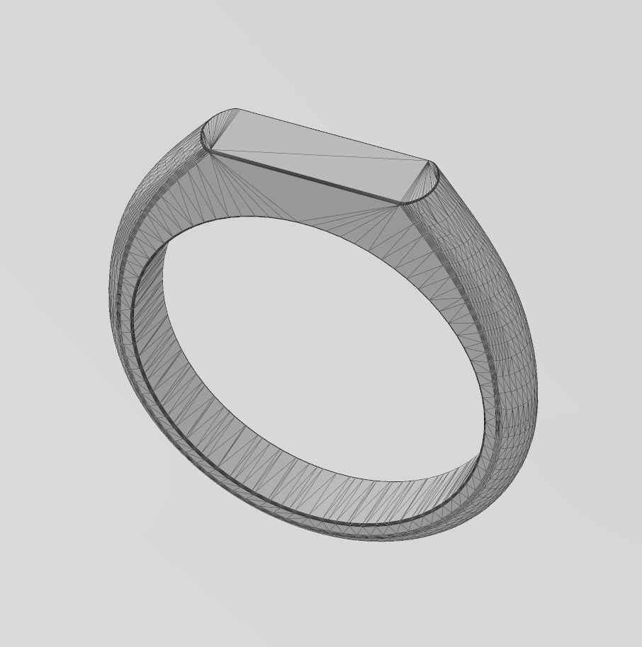 Simple thin rectangular slot signet ring US sizes 5to9 3D print model_14