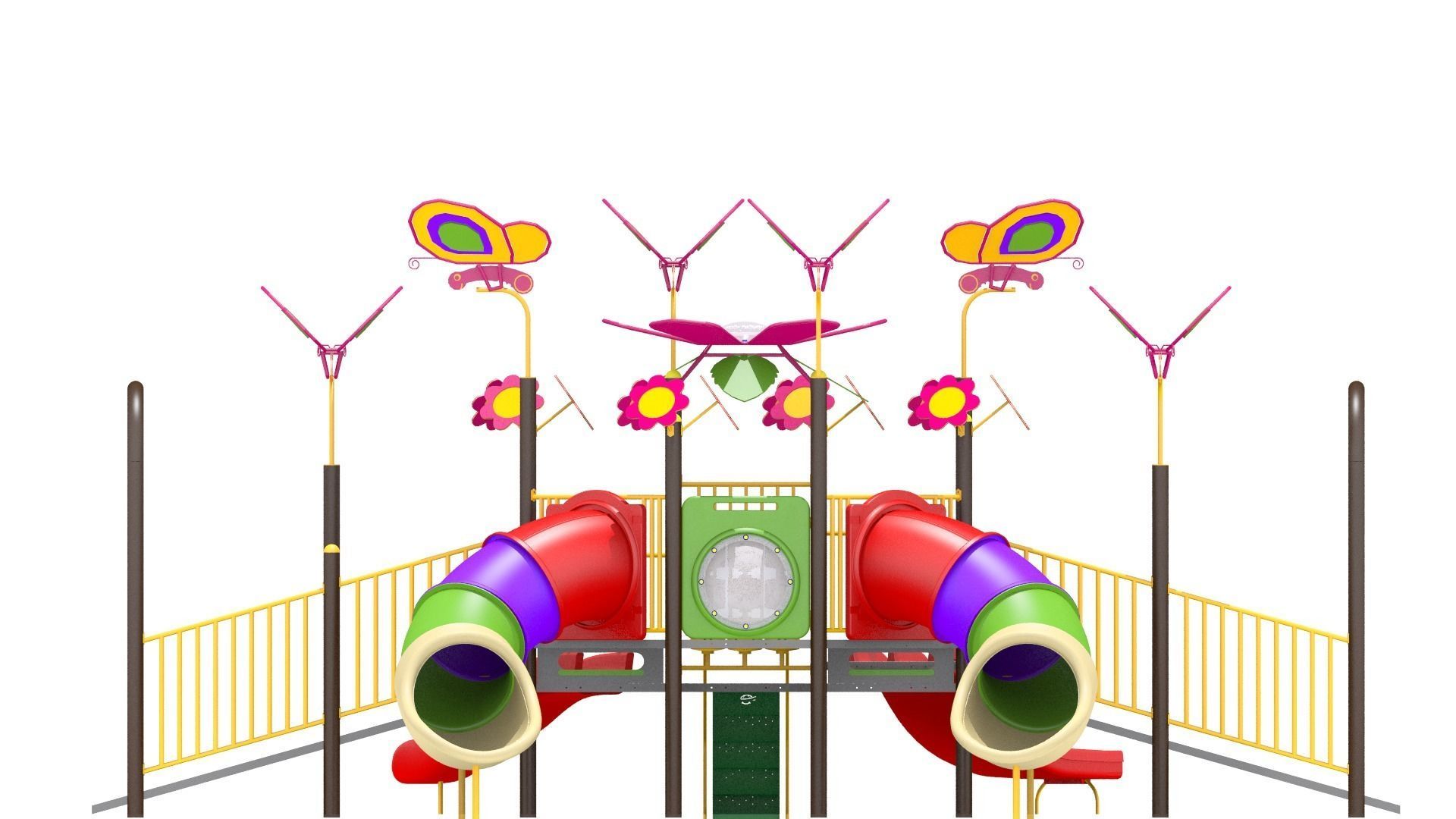 Flora Butterfly Playground 3D model_7