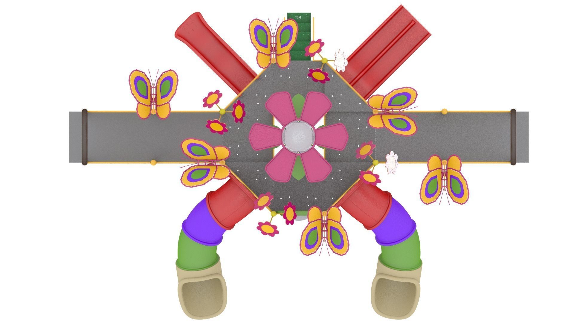 Flora Butterfly Playground 3D model_10