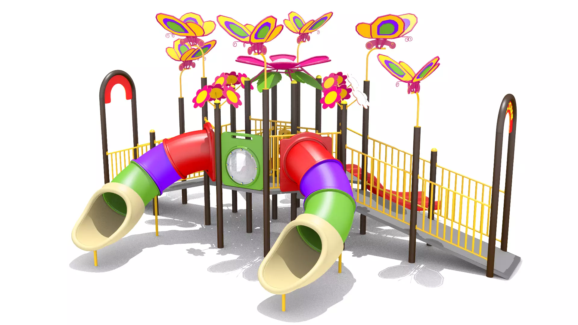 Flora Butterfly Playground 3D model_0