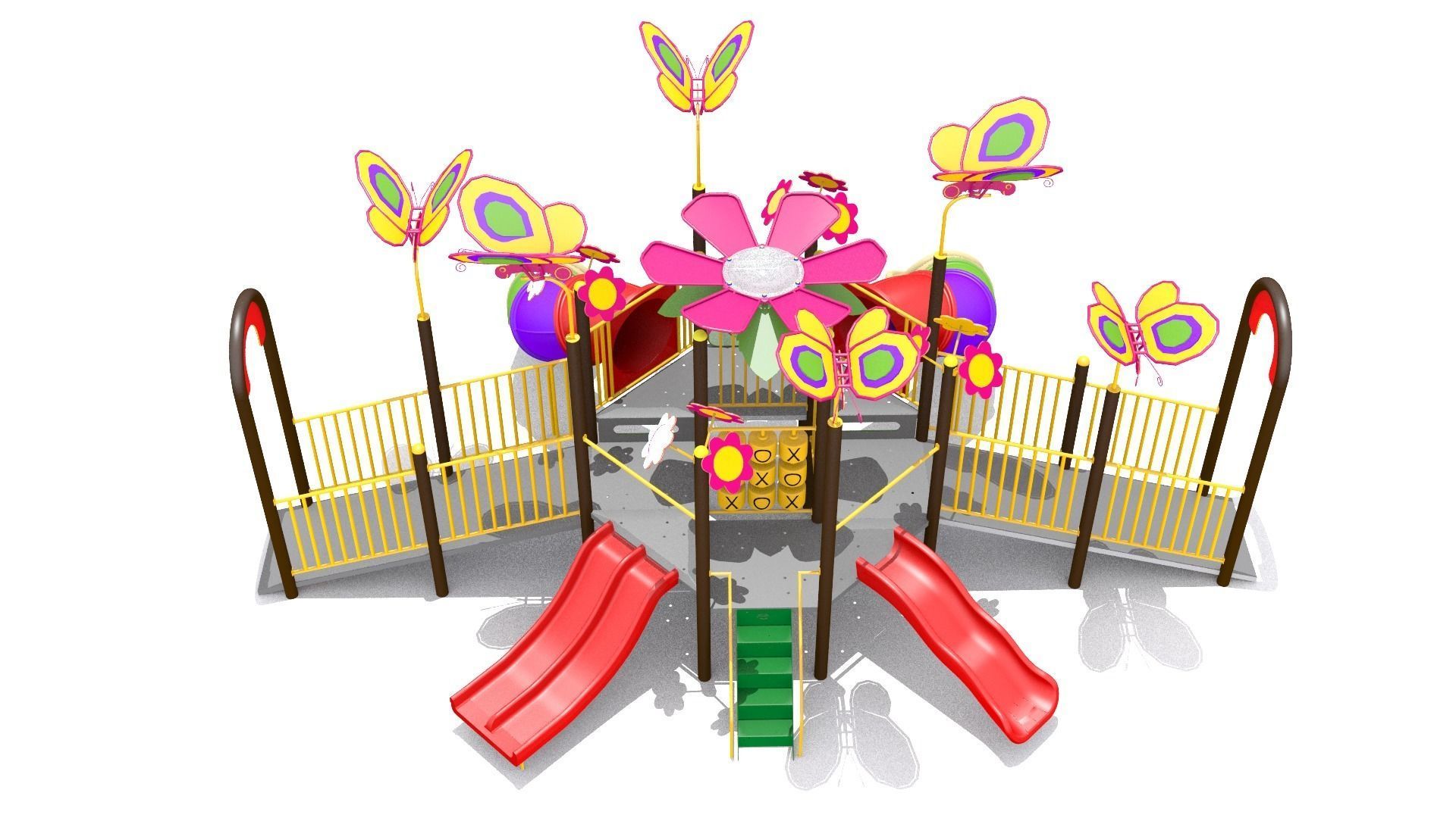 Flora Butterfly Playground 3D model_4