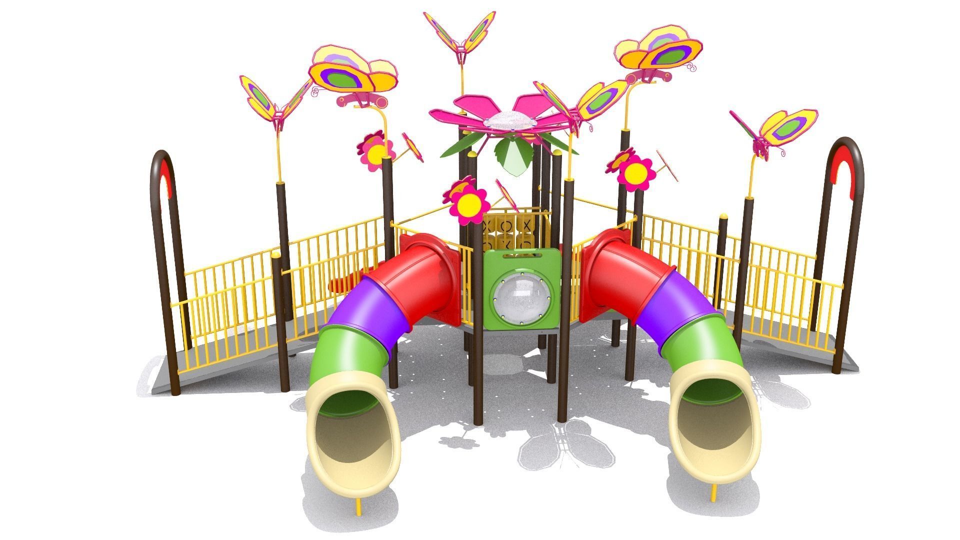 Flora Butterfly Playground 3D model_2