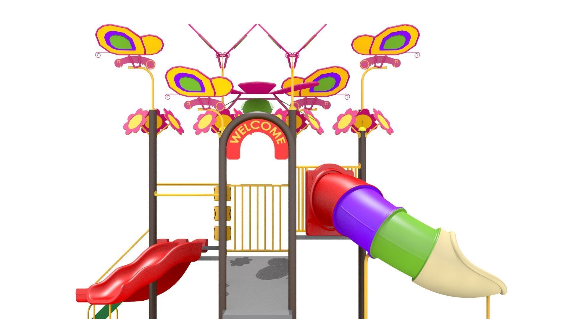 Flora Butterfly Playground 3D model_8