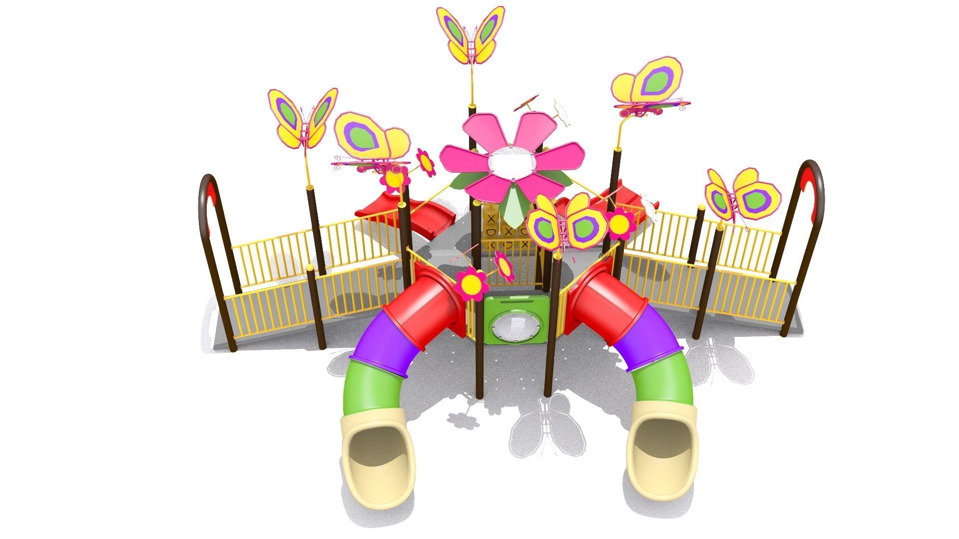 Flora Butterfly Playground 3D model_3