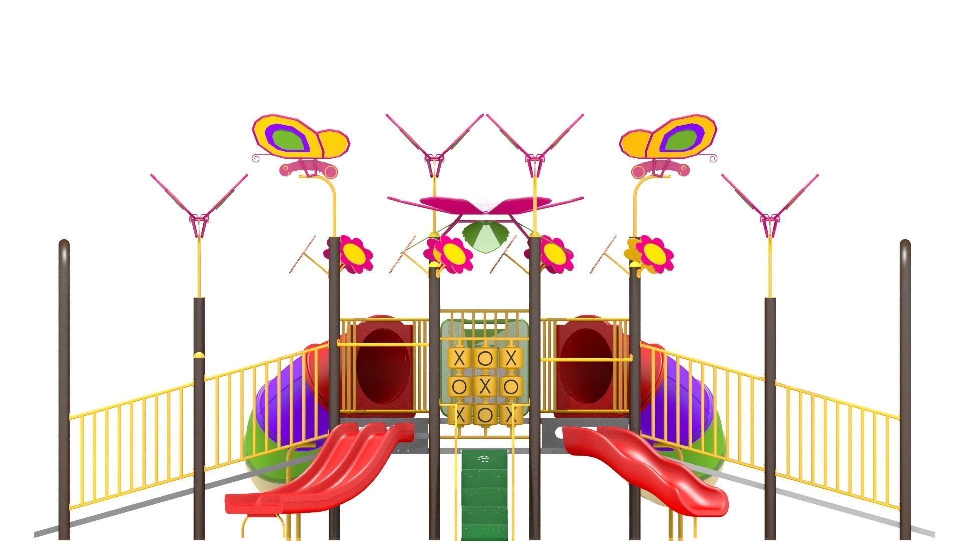 Flora Butterfly Playground 3D model_9