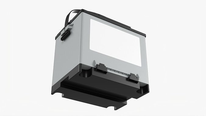 Car battery 01 3D model 3