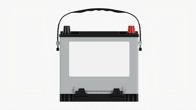 Car battery 01 3D model 4