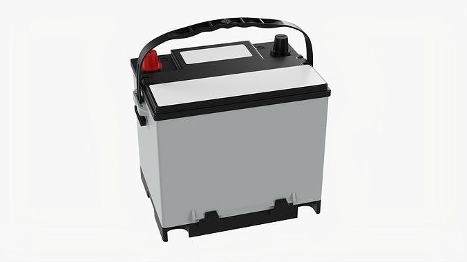 Car battery 01 3D model 2