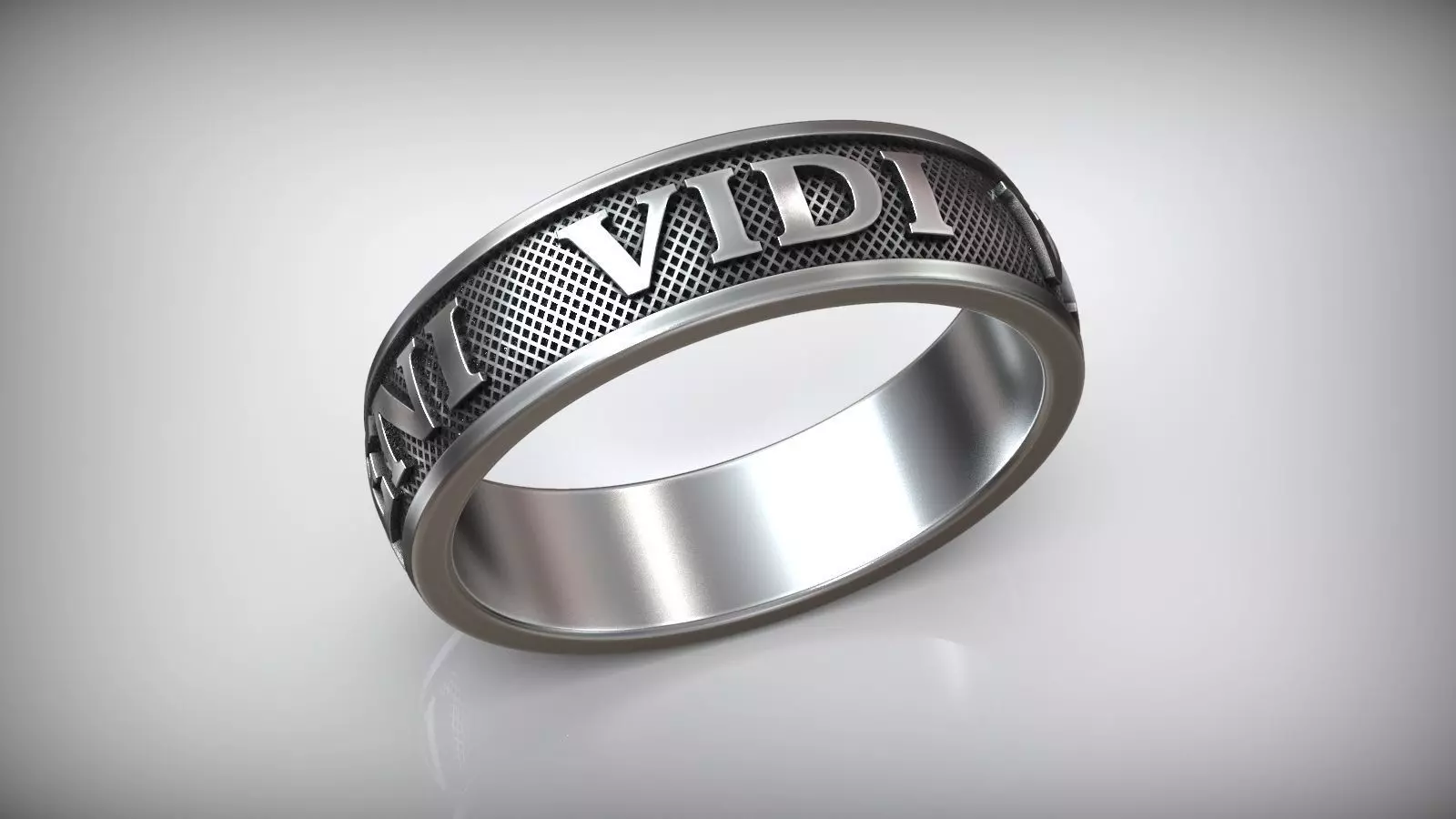 Caesar Amulet Ring Veni Vidi Vici 3D print model