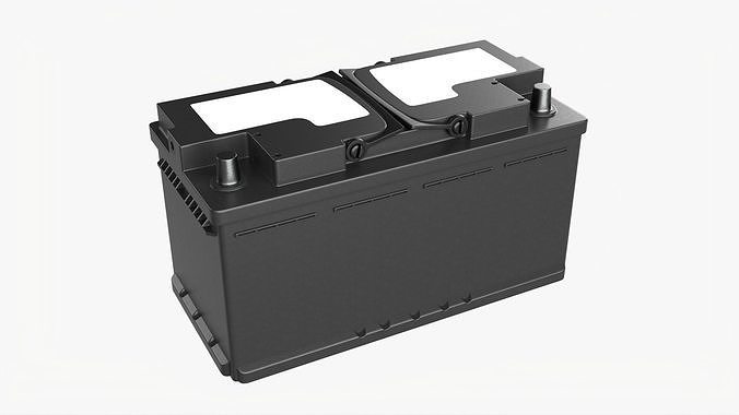 Car battery 03 3D model 2