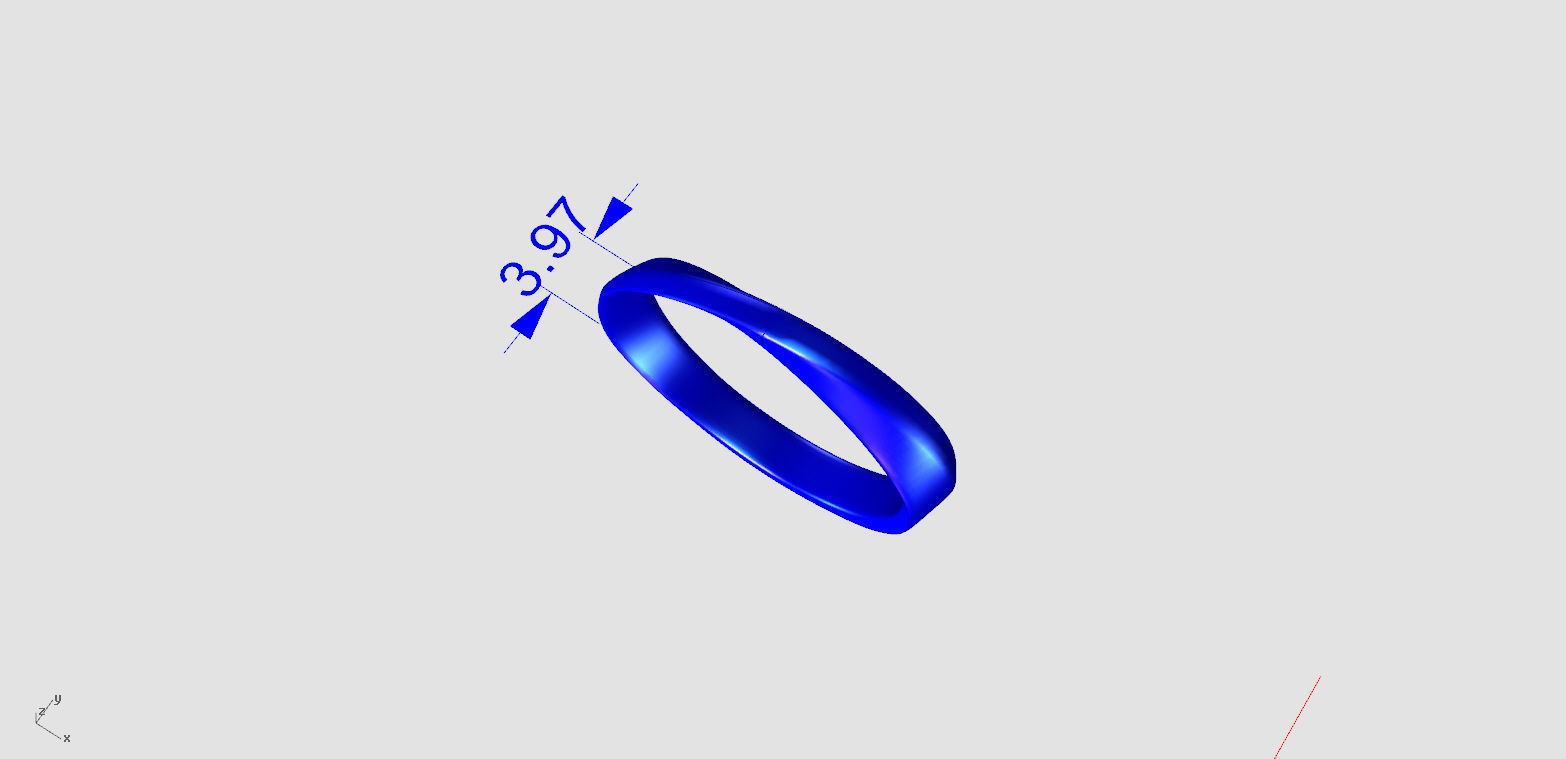My 017 Wedding men ring 3D print model_5