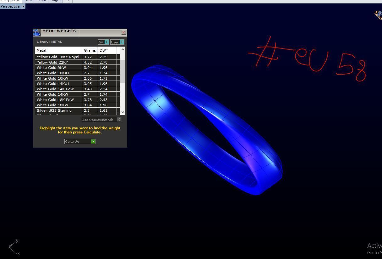 My 017 Wedding men ring 3D print model_6