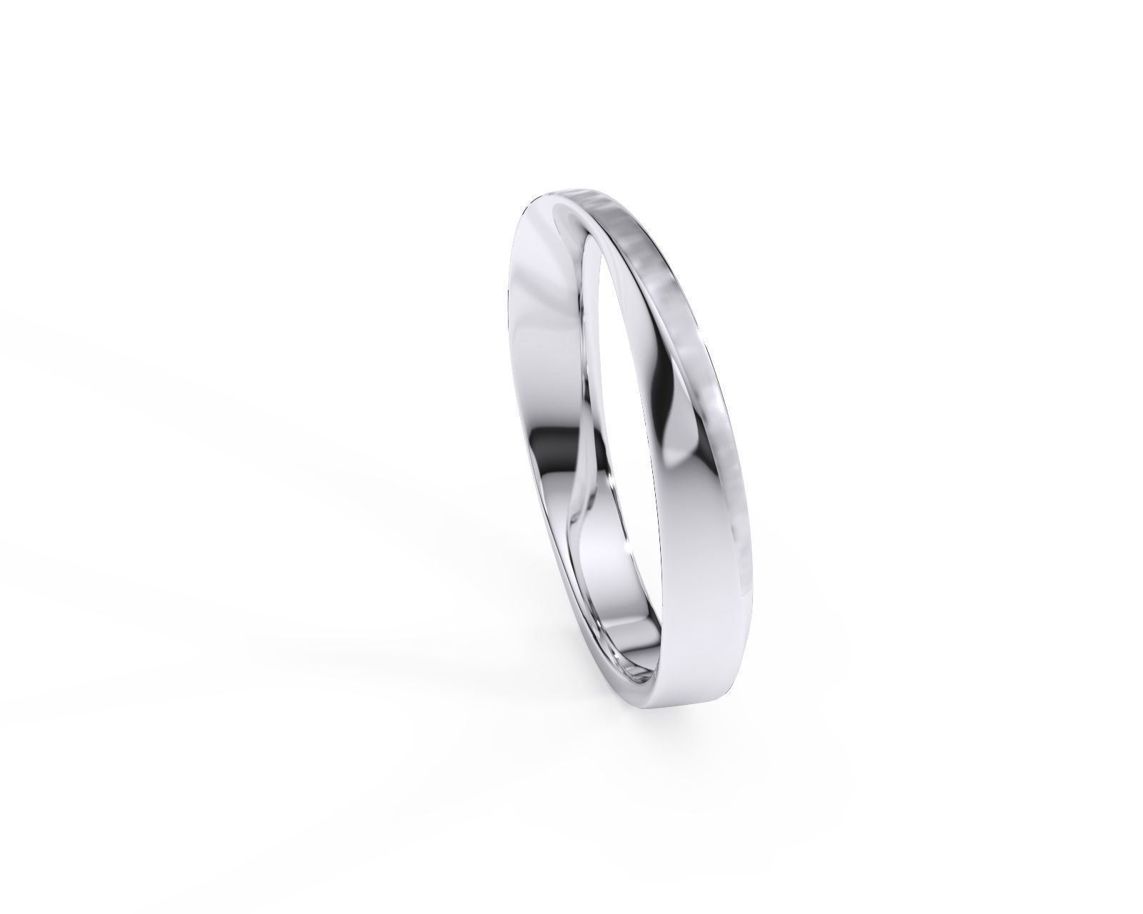 My 017 Wedding men ring 3D print model_3