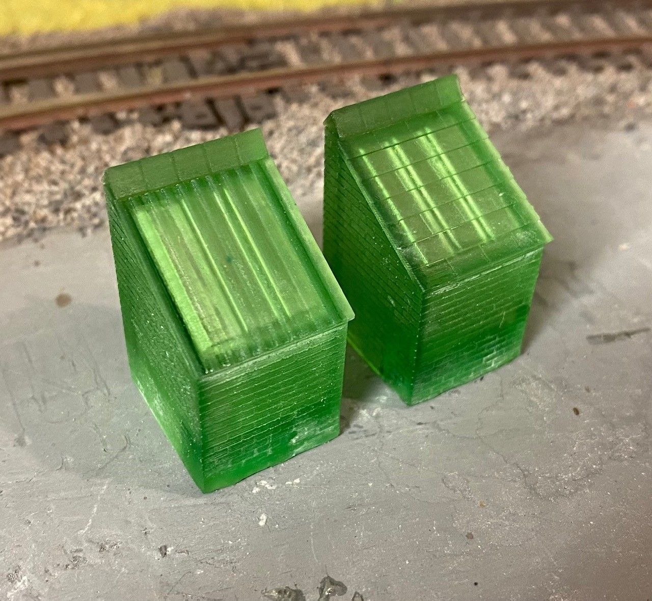 Model Railway Brick Garden Toilet 3D print model_4