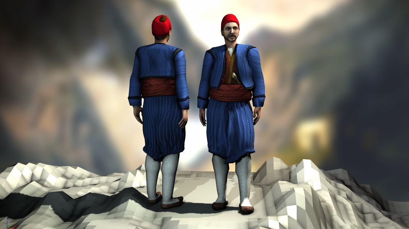 Andreas Miaoulis Low-poly 3D model_6