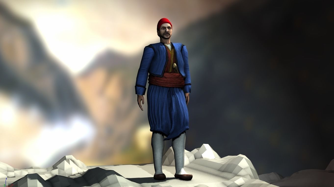 Andreas Miaoulis Low-poly 3D model_4