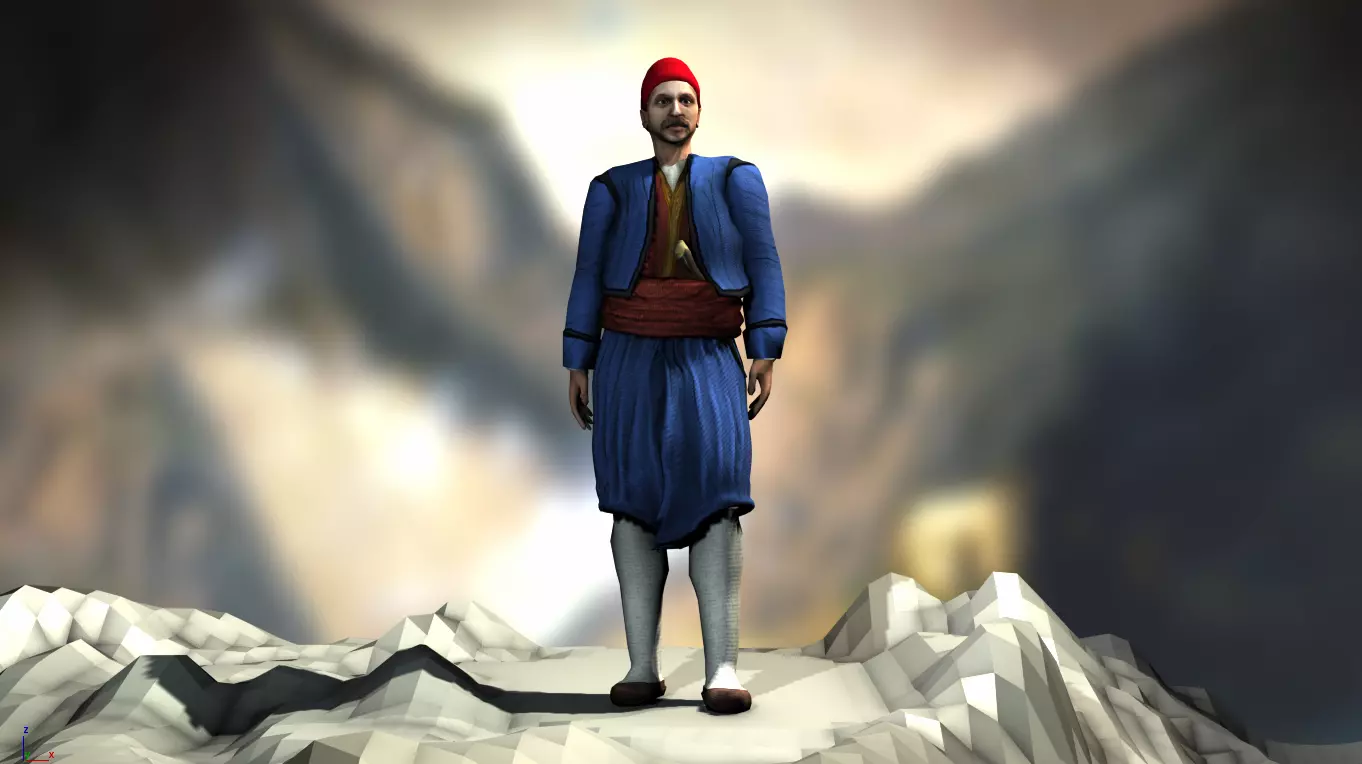 Andreas Miaoulis Low-poly 3D model_0