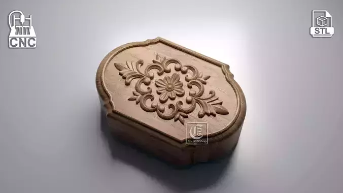 Jewelry Box -3D STL for CNC and 3D Printer 3D print model