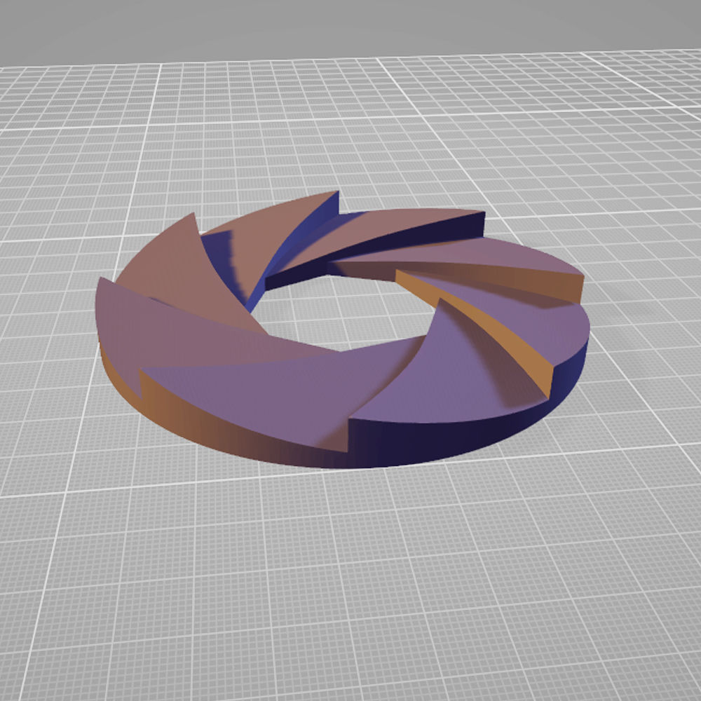 Appeture Camera Lens 3D print model_2