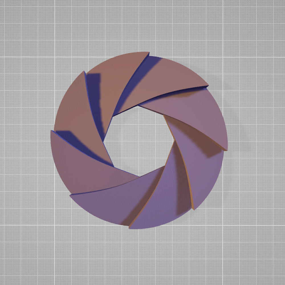 Appeture Camera Lens 3D print model_1