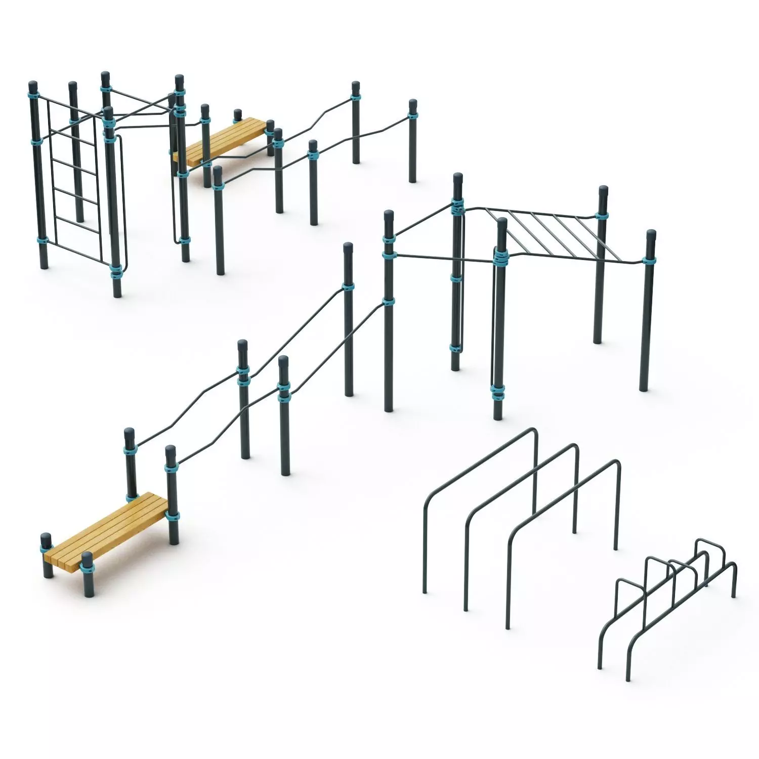 Kenguru Playground Set 3D model_0