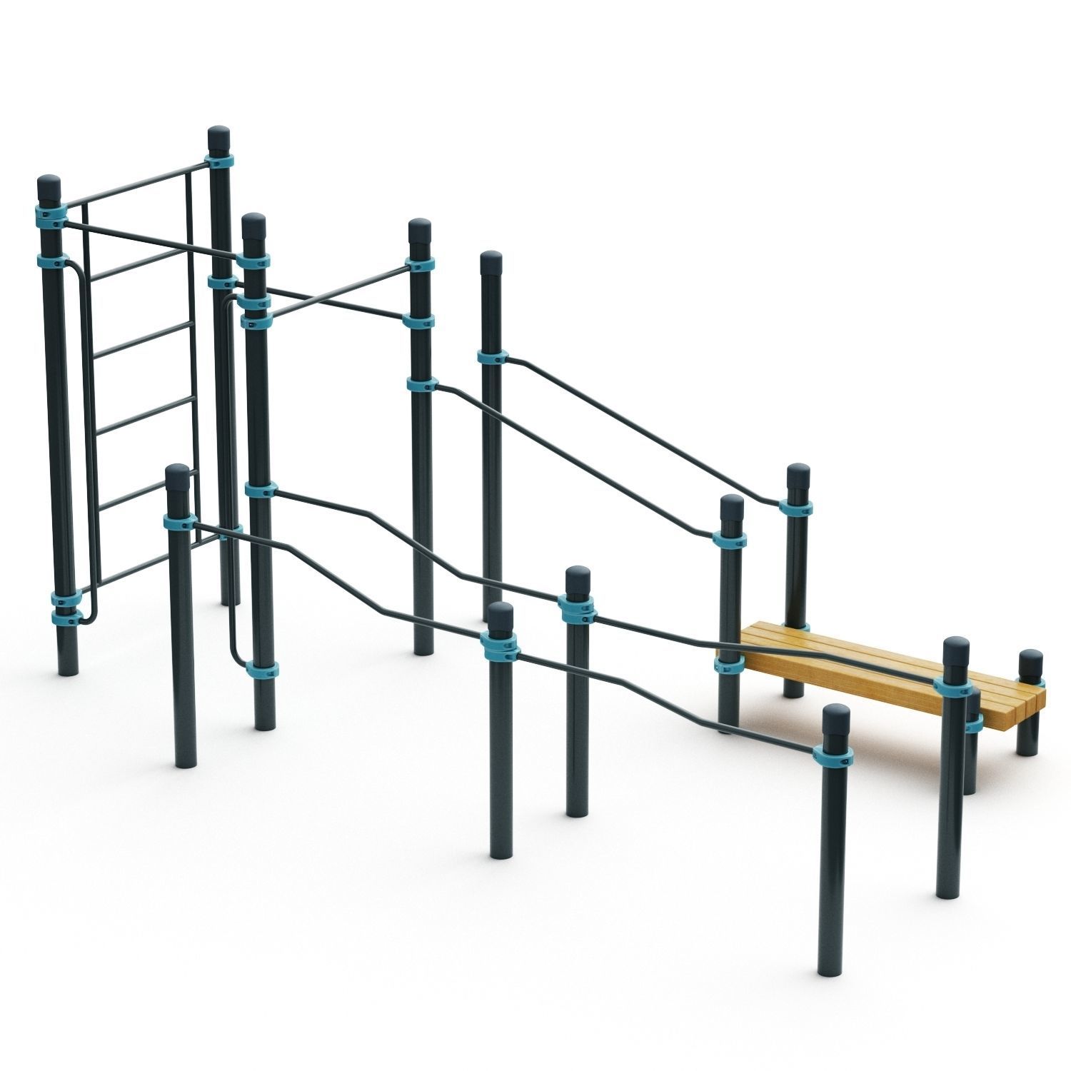 Kenguru Playground Set 3D model_3