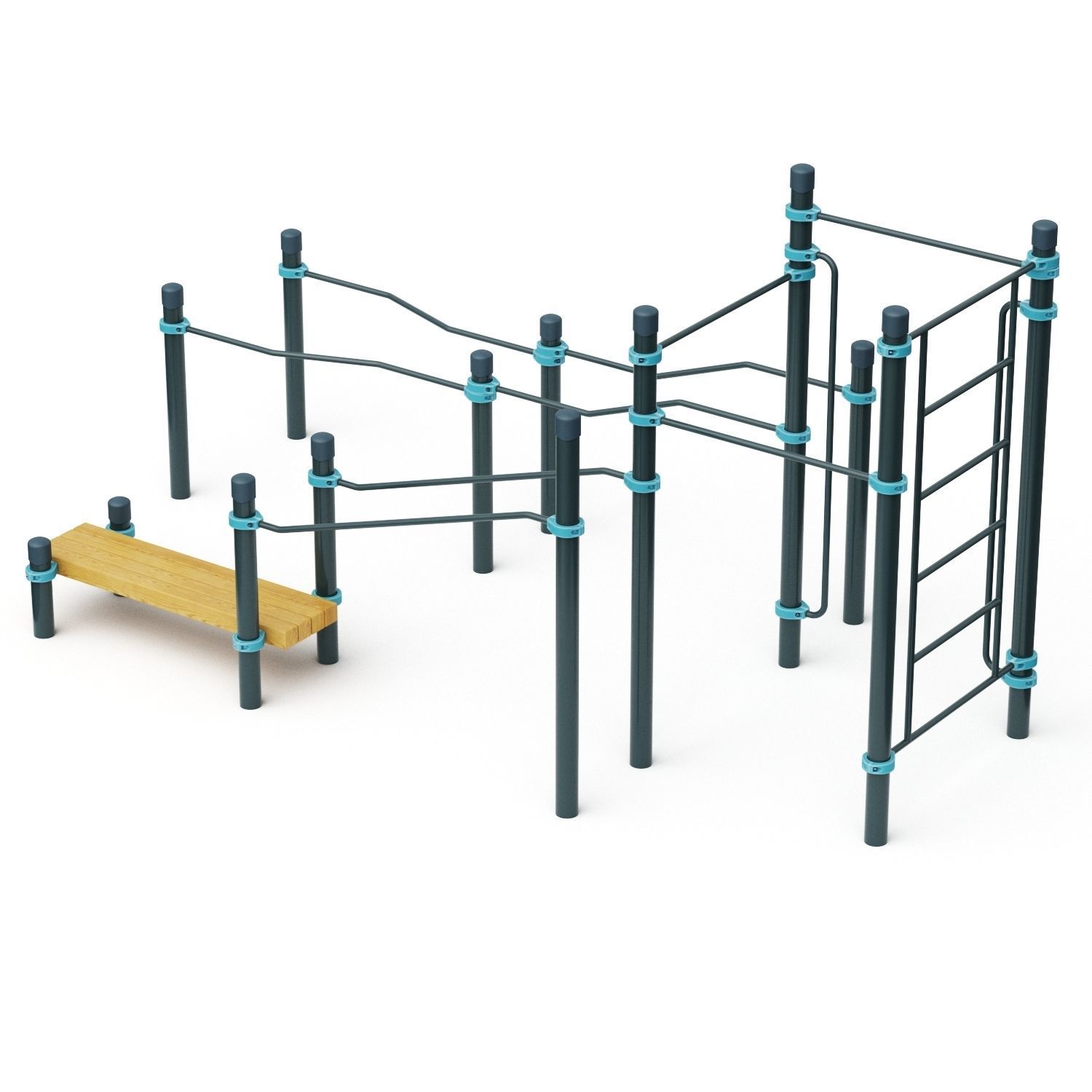 Kenguru Playground Set 3D model_2