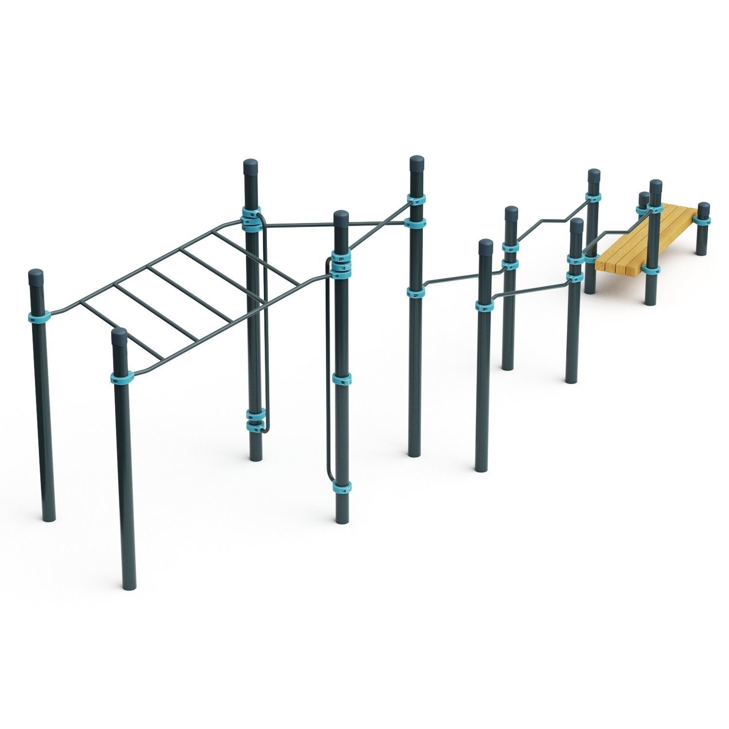 Kenguru Playground Set 3D model_5