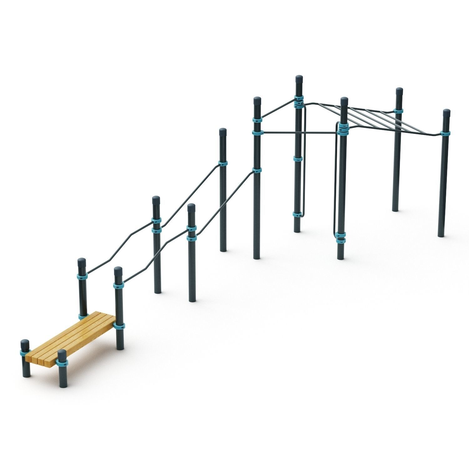 Kenguru Playground Set 3D model_4