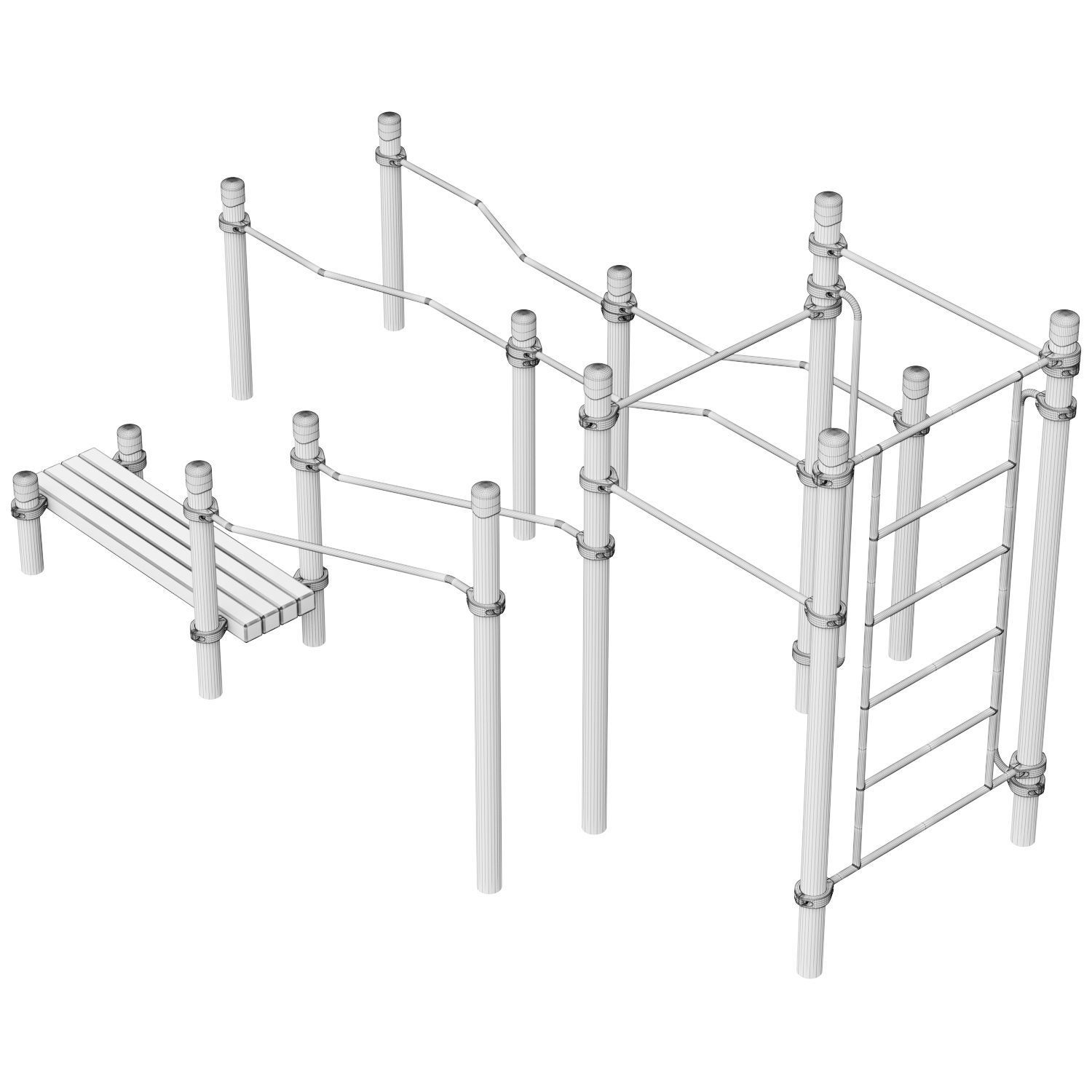 Kenguru Playground Set 3D model_8