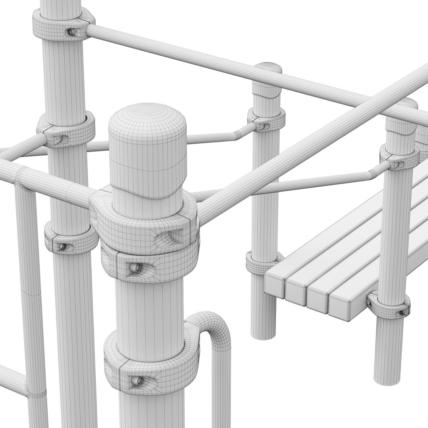 Kenguru Playground Set 3D model_9