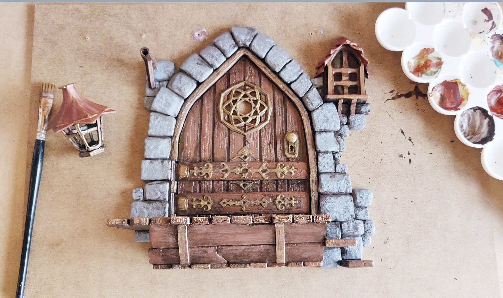MEDIEVAL DOOR - LIGHT 3D print model_10