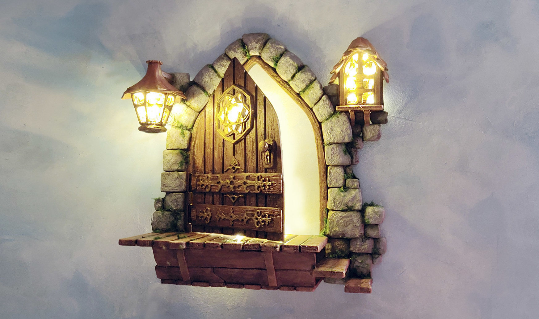 MEDIEVAL DOOR - LIGHT 3D print model_7