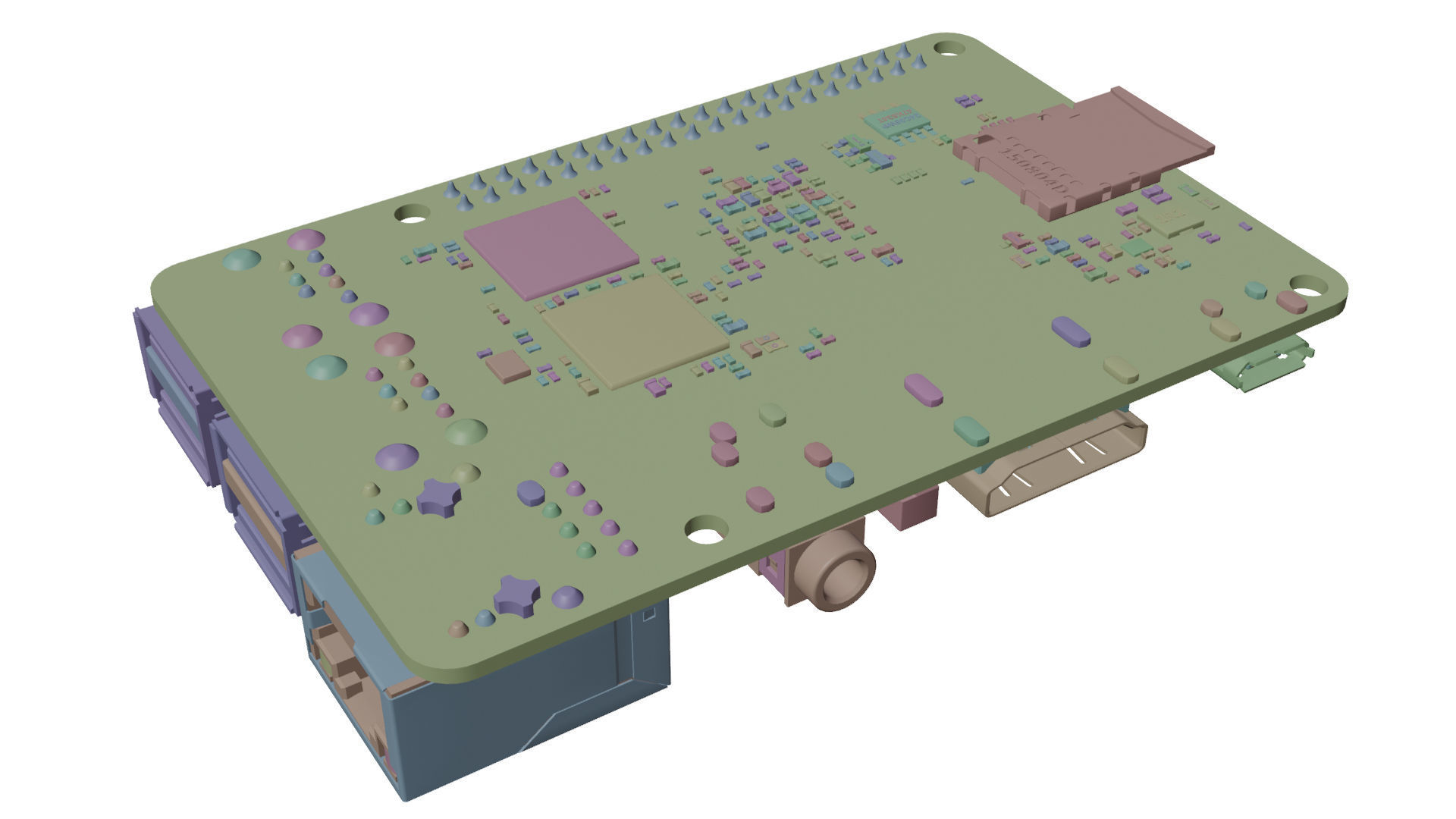 Asus Thinker board 3D model_13