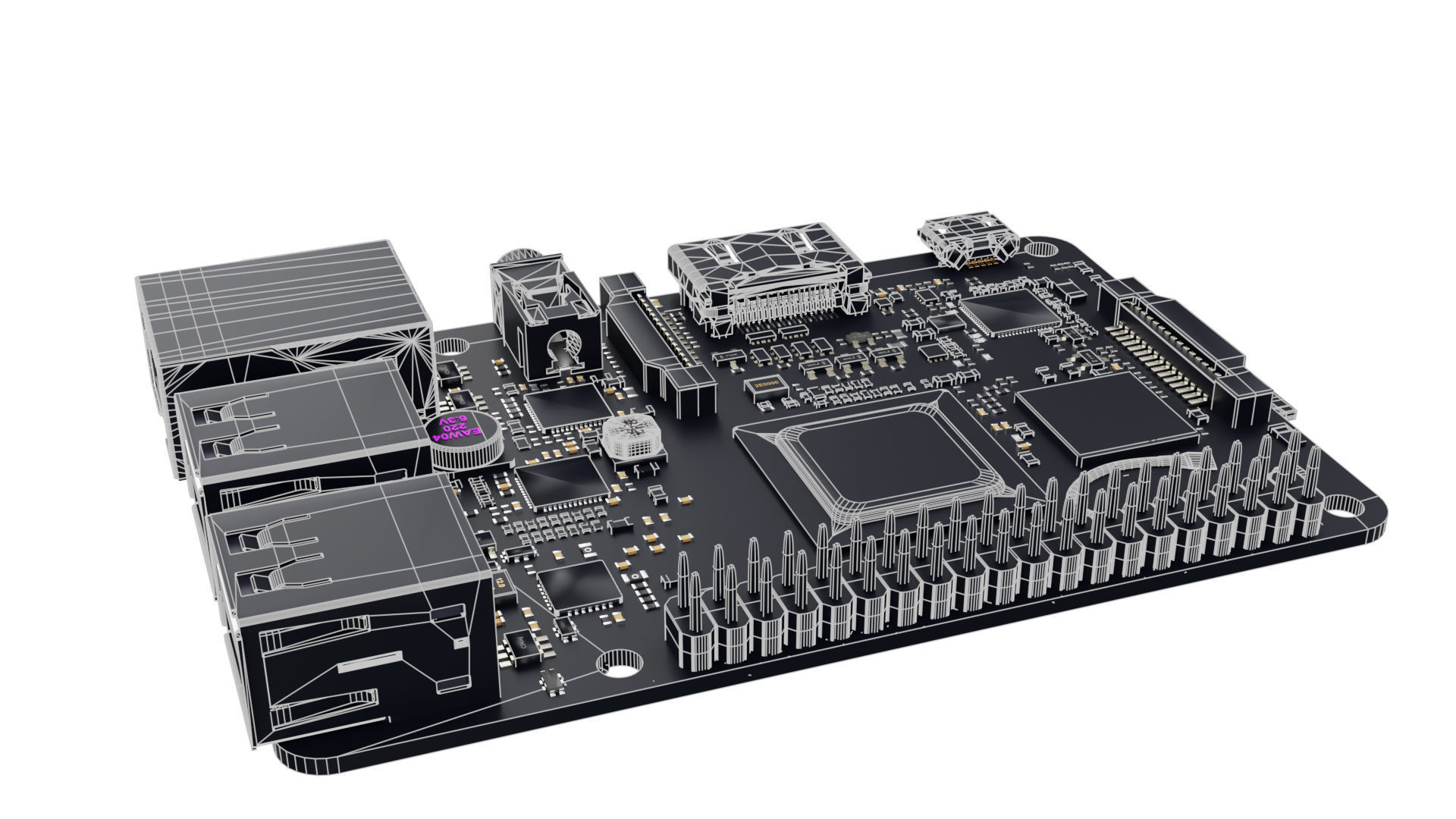 Asus Thinker board 3D model_20