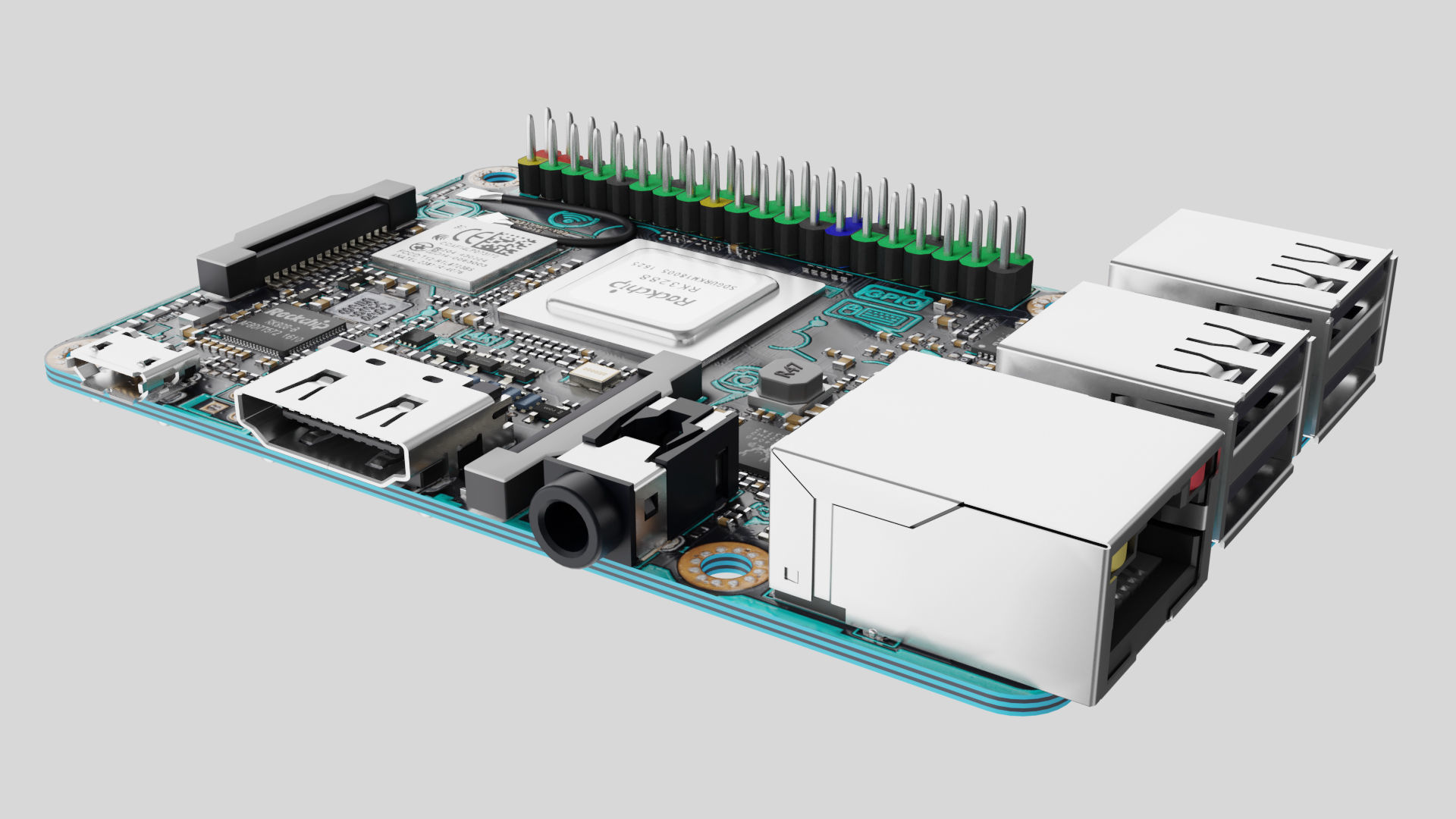 Asus Thinker board 3D model_4