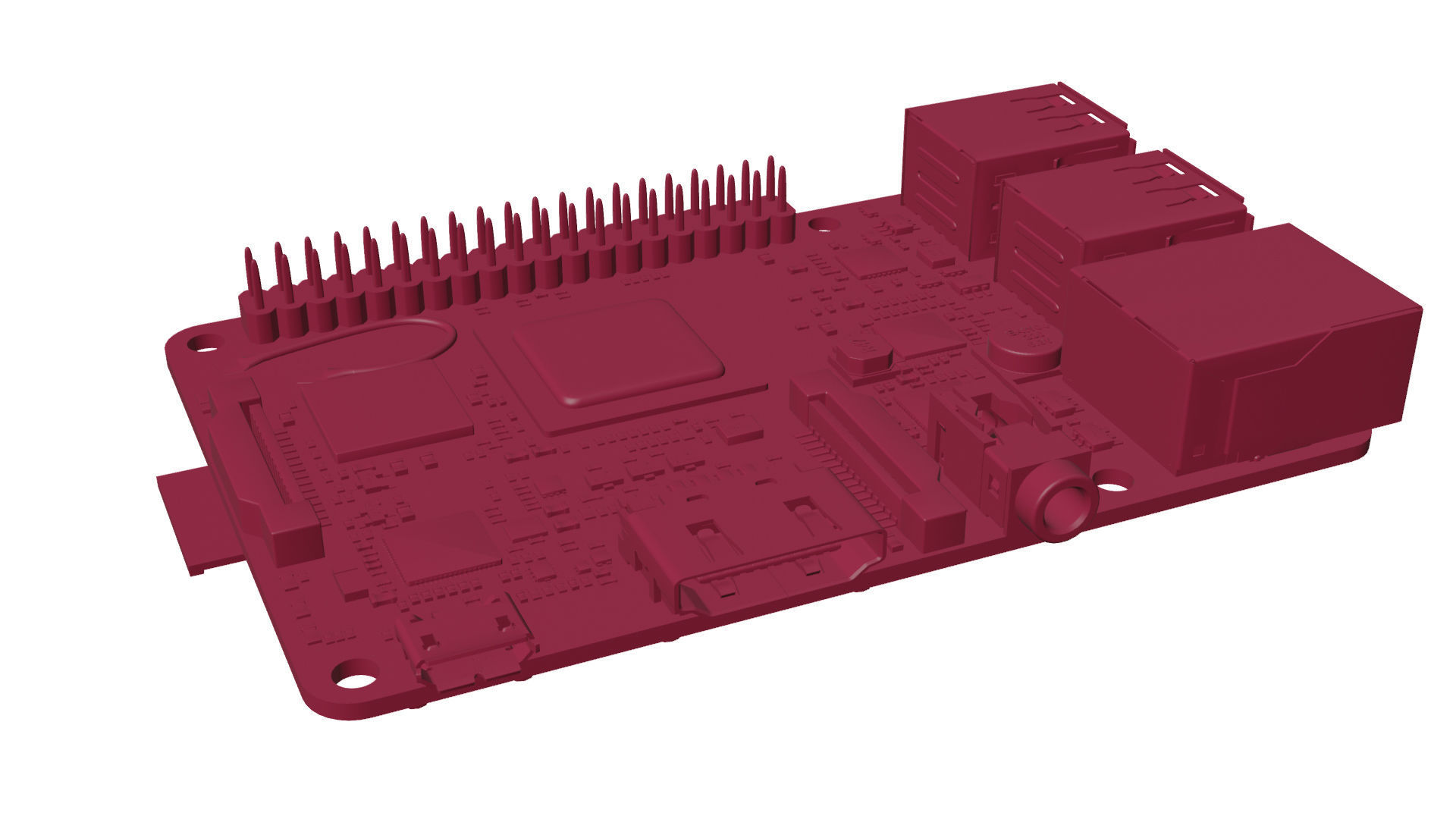 Asus Thinker board 3D model_16