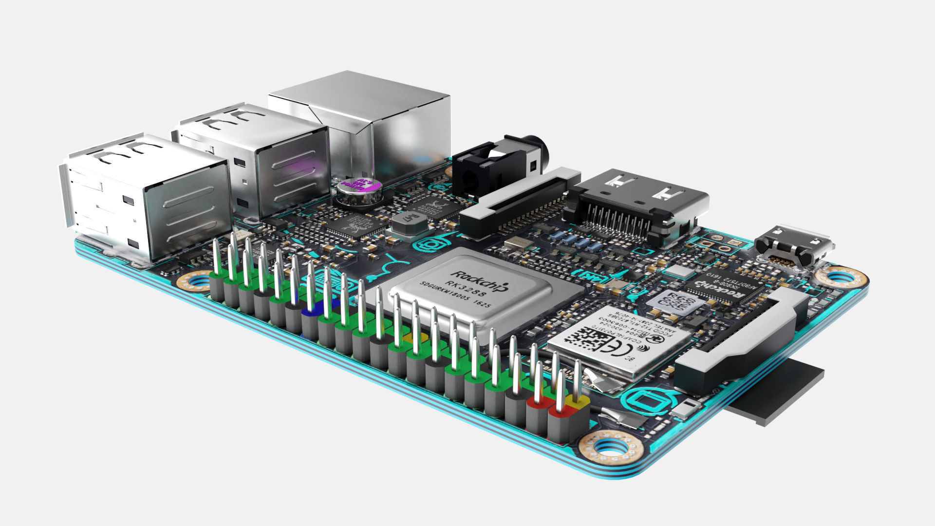 Asus Thinker board 3D model_8