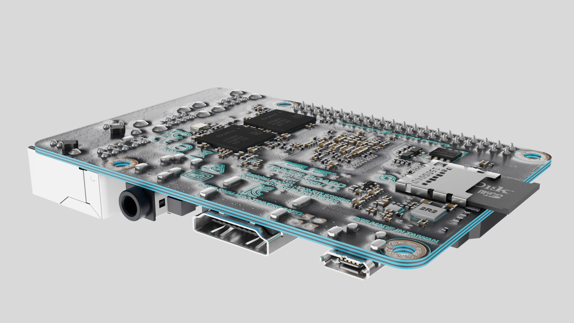 Asus Thinker board 3D model_9