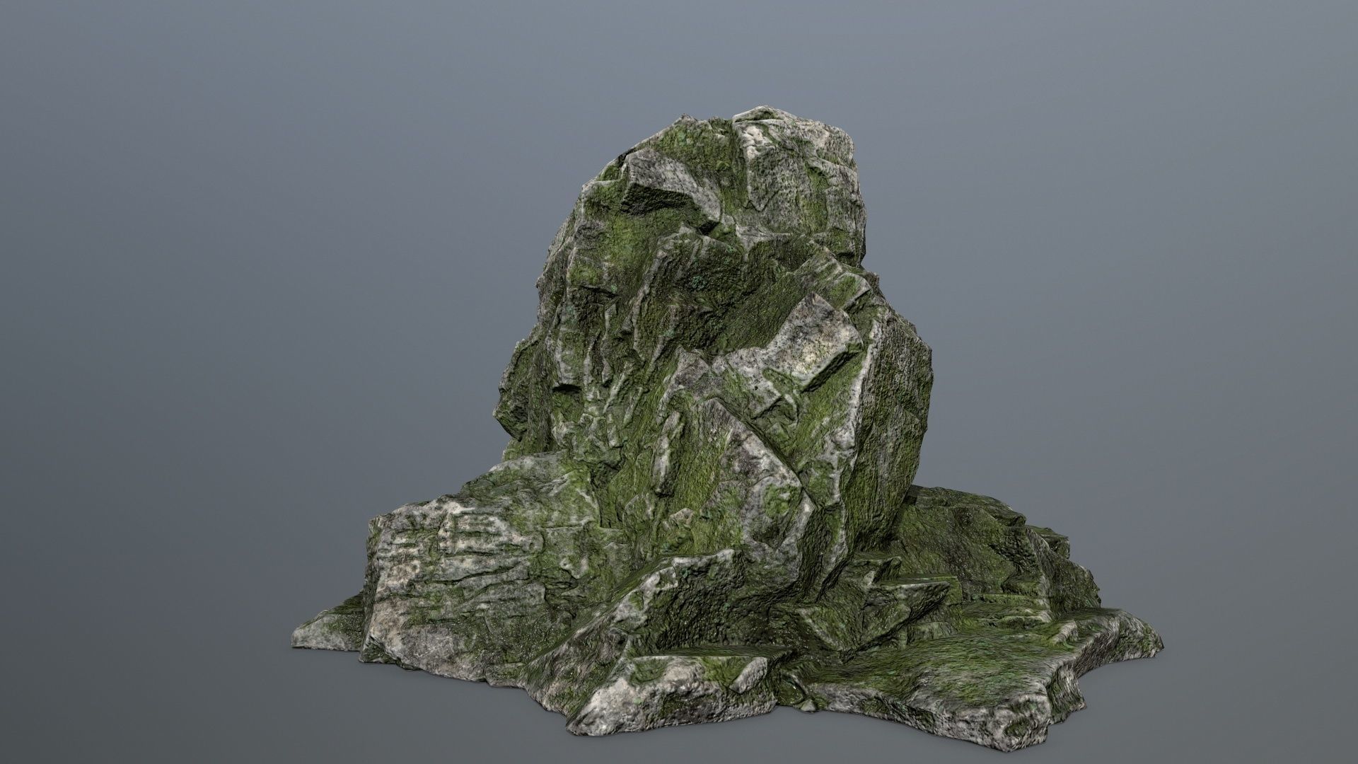 Mountain  face Low-poly 3D model_7