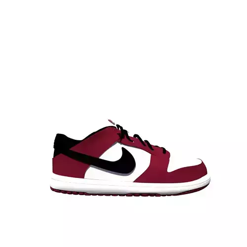nike dunk low red and black