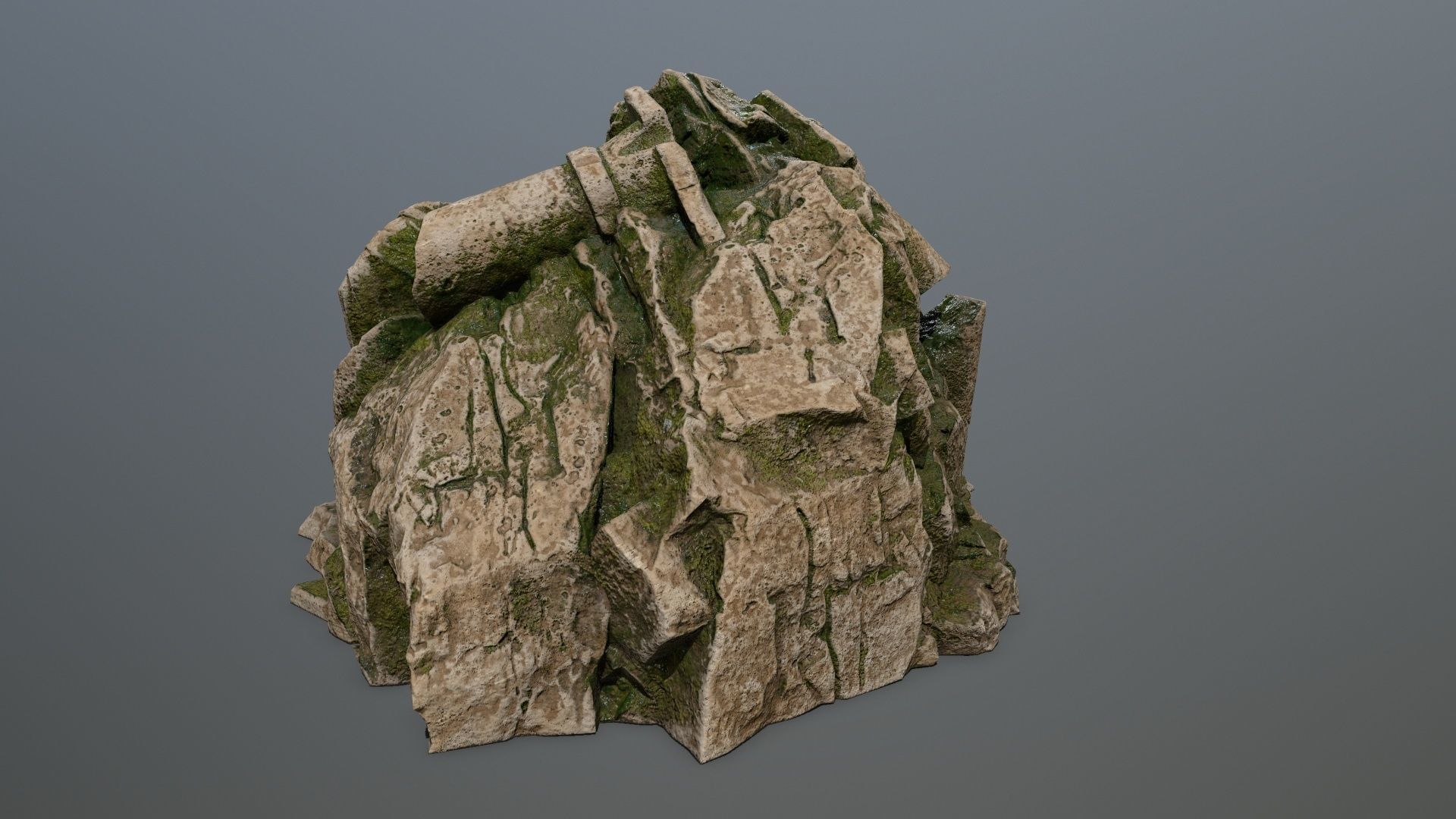 statue mountain  Low-poly 3D model_5