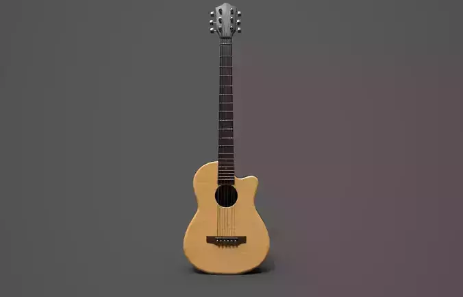 Guitar 6 String 3D Model