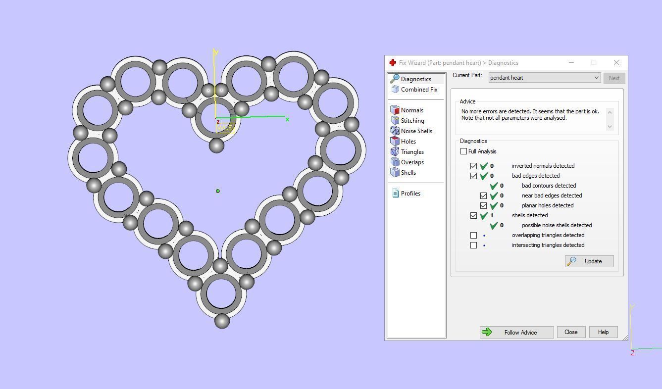 Pendant Heart 3D print model_14