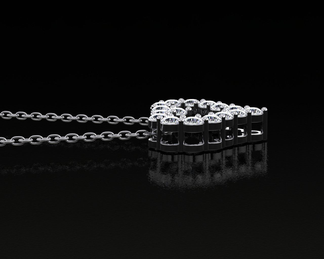 Pendant Heart 3D print model_4