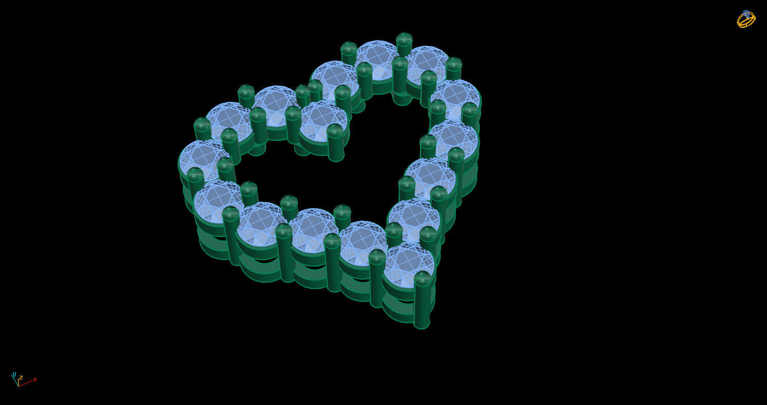 Pendant Heart 3D print model_7